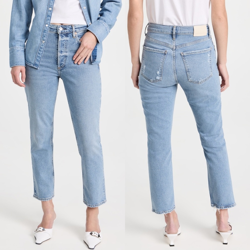 Citizens of Humanity Charlotte Crop Jeans 28‎ Light Wash Straight Leg $258 MSRP